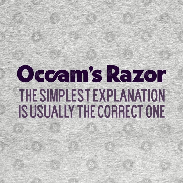 Occam's Razor  --  Typography Definition by DankFutura